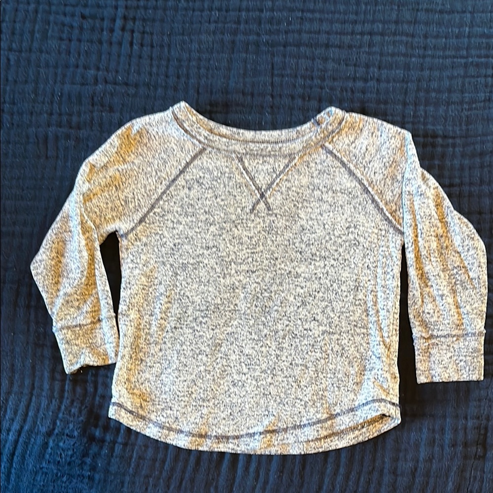 Gray Kids Long Sleeve Shirt